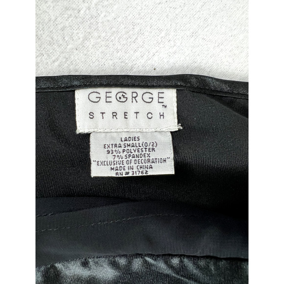 Y2K Black Stain double‎ v tank top Pleated Glam 90s Grunge Goth Whimsifairy - Picture 6 of 10